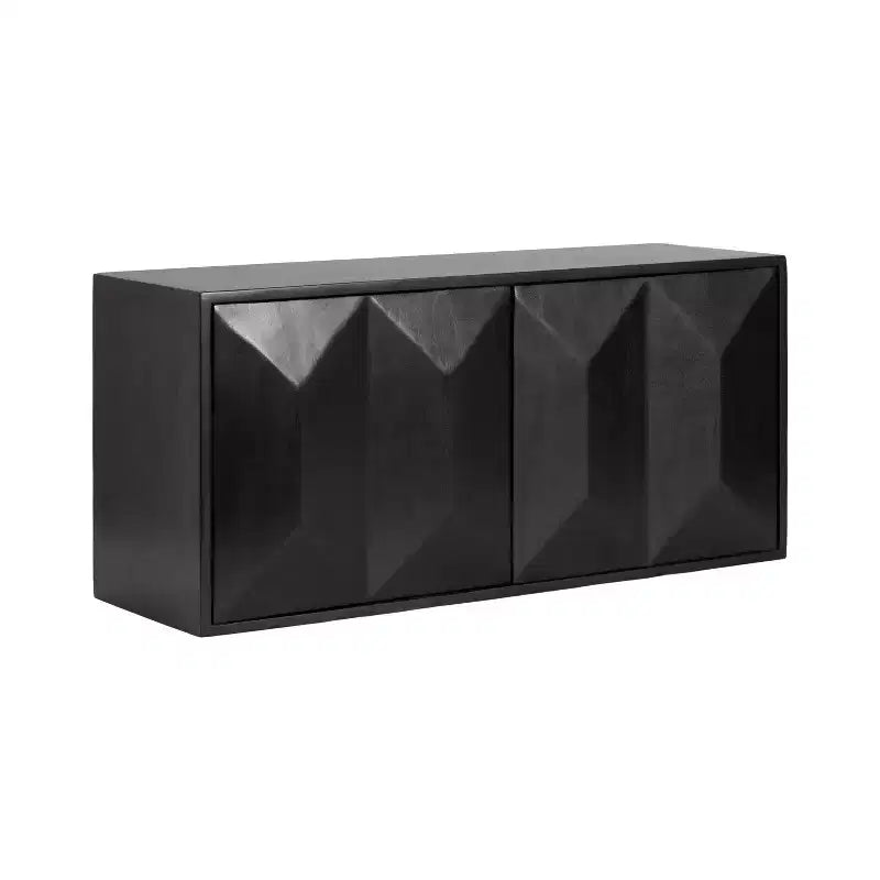 Kate &amp;#38; Laurel All Things Decor 30&amp;#34;x10&amp;#34;x14&amp;#34; Ranier Two-Door Wall Cabinet Black