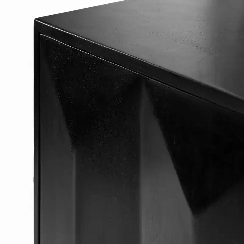 Armoire murale moderne de style scandinave à deux portes, noire
