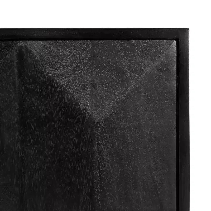 Armoire murale moderne de style scandinave à deux portes, noire