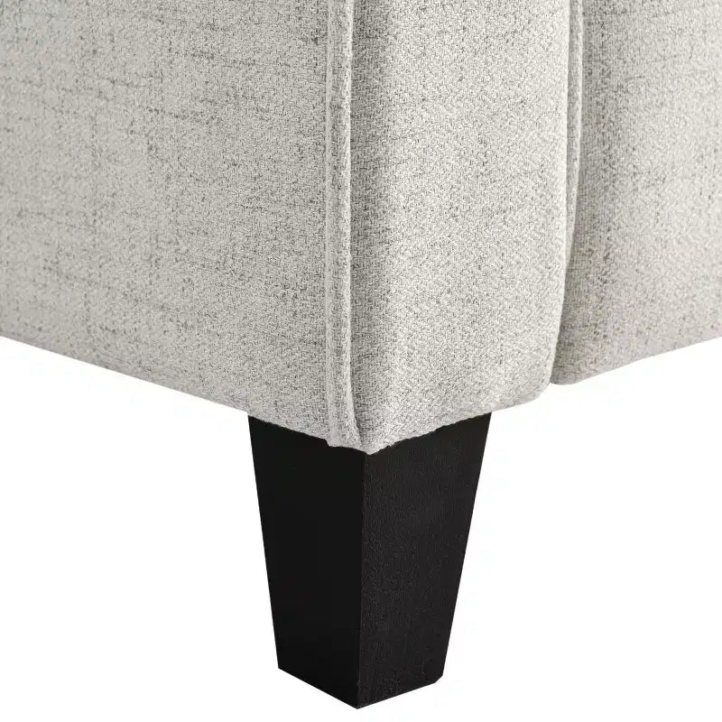 Causeuse minimaliste de style nordique, beige tissé