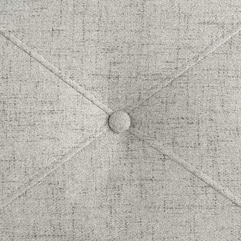 Causeuse minimaliste de style nordique, beige tissé
