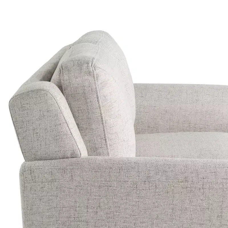 Causeuse minimaliste de style nordique, beige tissé