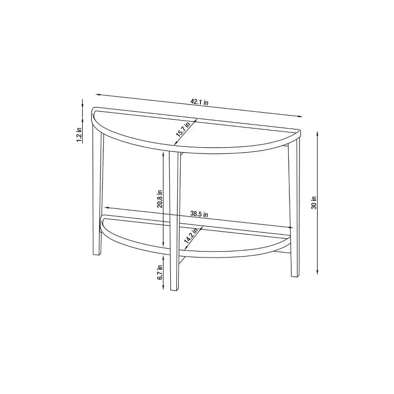 Table console laquée rouge foncé