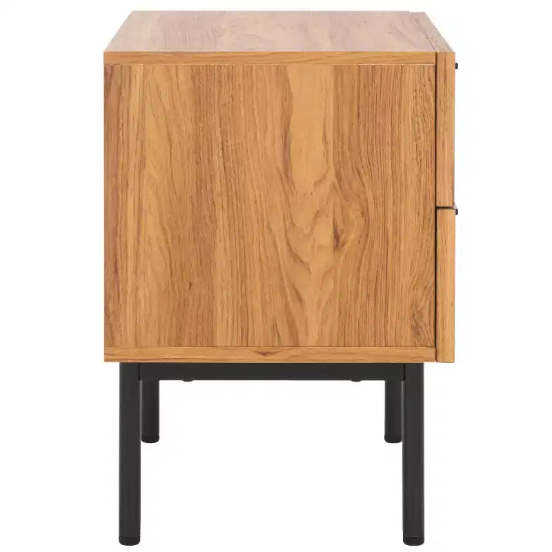 Table de chevet vintage de style nordique à 2 tiroirs