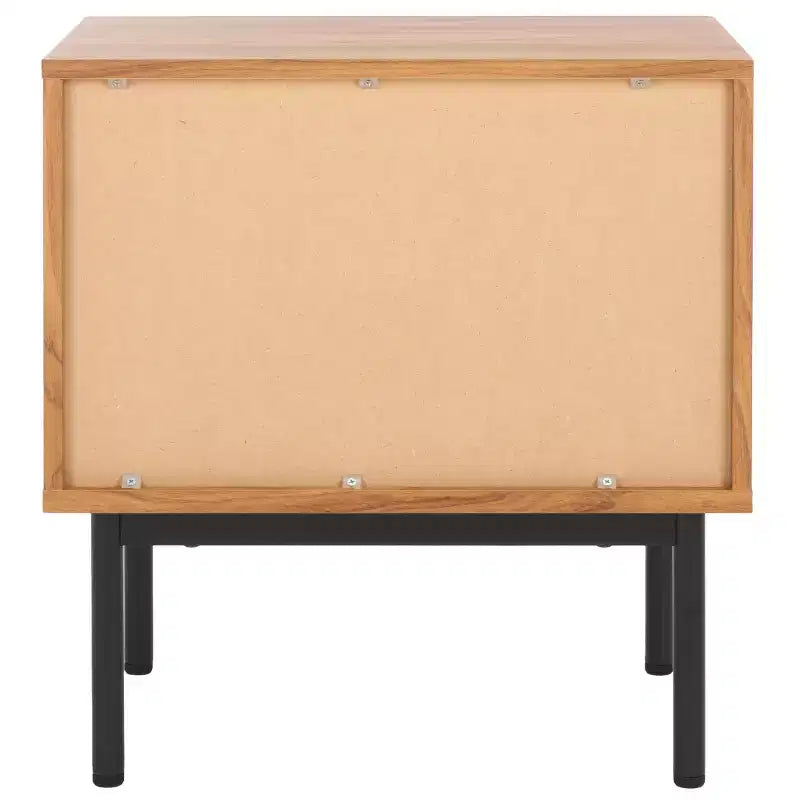 Table de chevet vintage de style nordique à 2 tiroirs