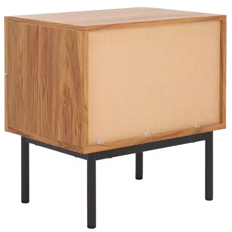 Table de chevet vintage de style nordique à 2 tiroirs