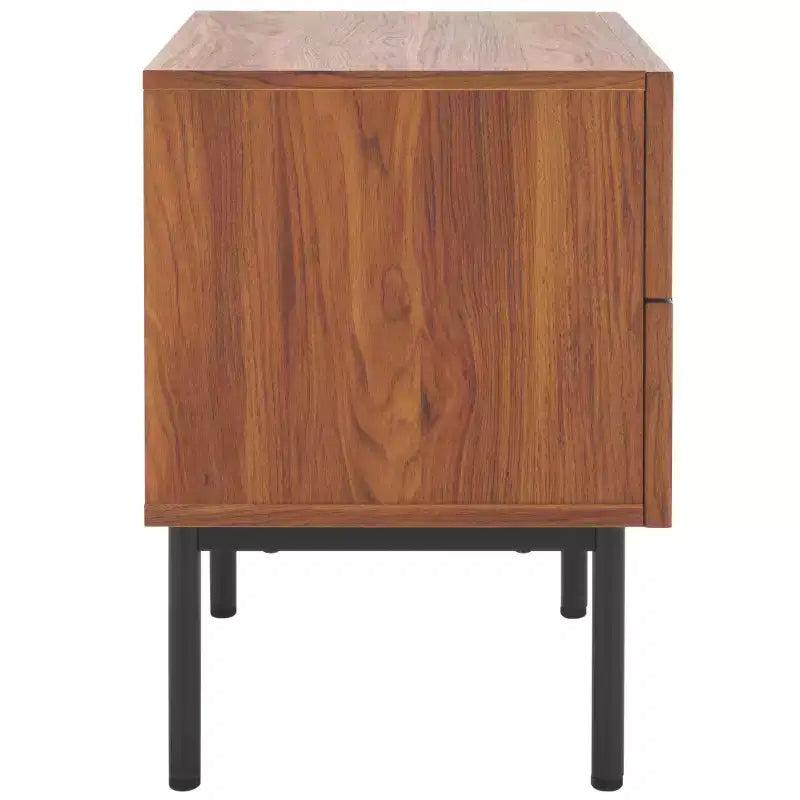 Table de chevet vintage de style nordique à 2 tiroirs