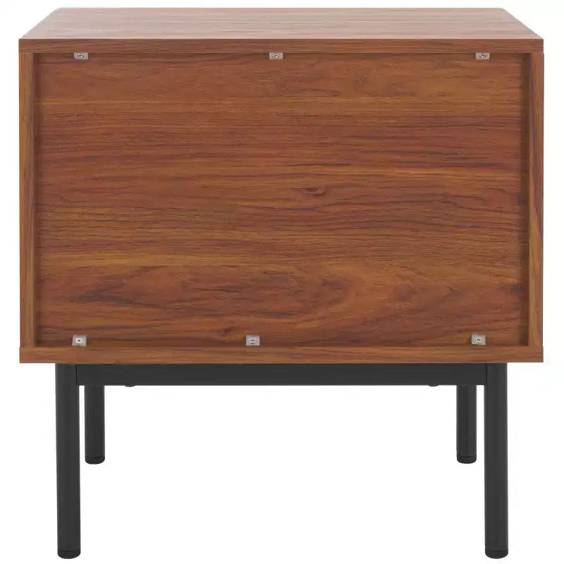 Table de chevet vintage de style nordique à 2 tiroirs