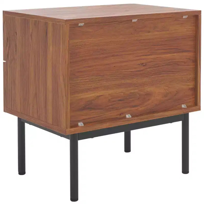 Table de chevet vintage de style nordique à 2 tiroirs