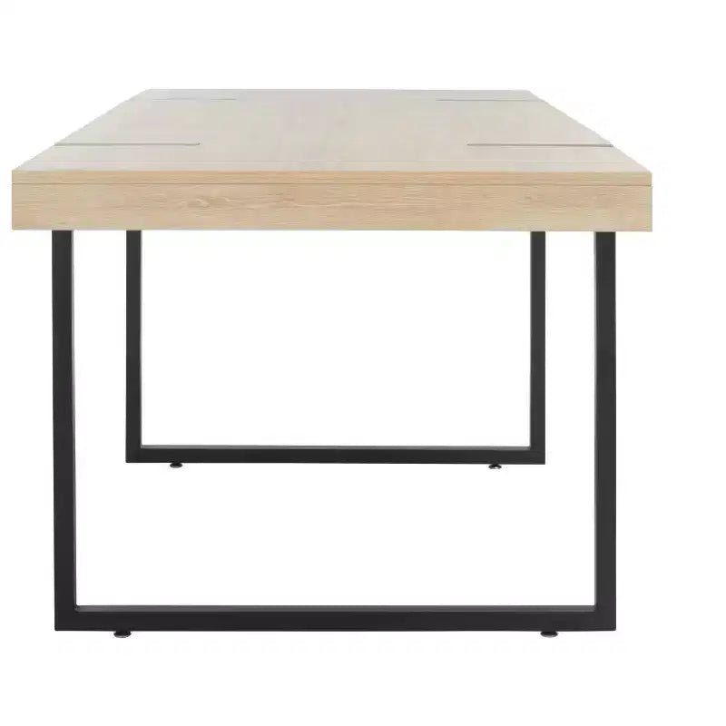Table de salle à manger classique en bois naturel