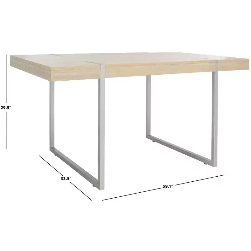 Table de salle à manger classique en bois naturel
