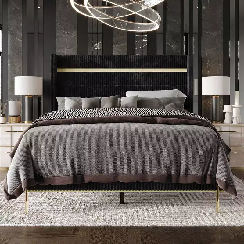 Lit rembourré de style scandinave classique