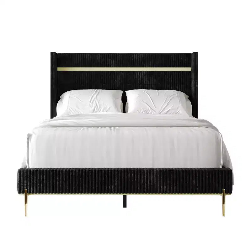 Lit rembourré de style scandinave classique