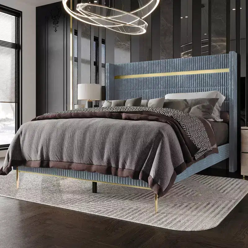 Lit rembourré de style scandinave classique
