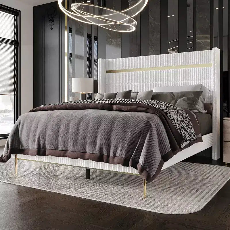 Lit rembourré de style scandinave classique