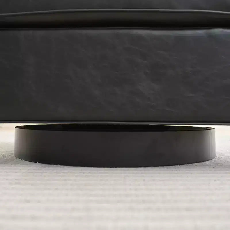 Drehbarer Clubsessel, 31.9 W, moderner Akzentsessel aus Leder, bequemer Polstersessel mit 360-Grad-Drehfunktion fürs Wohnzimmer (Set aus 2)