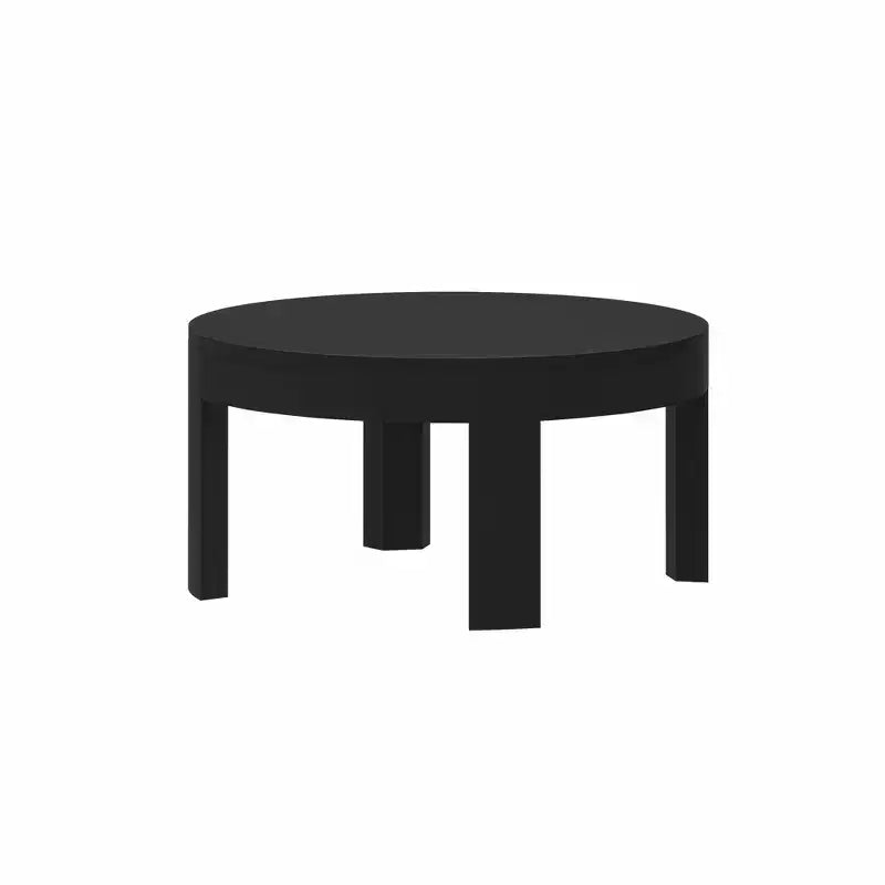 Runder Couchtisch aus Massivholz mit geschwungener Form, 30 Couchtisch, Couchtische fürs Wohnzimmer, moderner Mitteltisch für kleine Räume