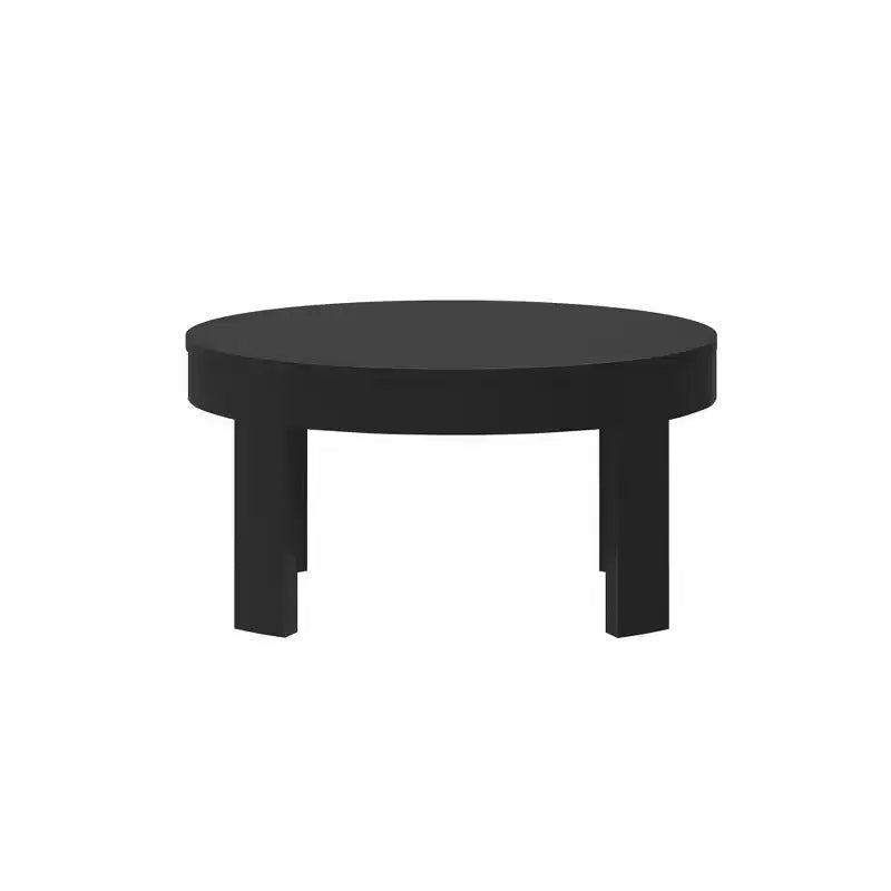 Runder Couchtisch aus Massivholz mit geschwungener Form, 30 Couchtisch, Couchtische fürs Wohnzimmer, moderner Mitteltisch für kleine Räume