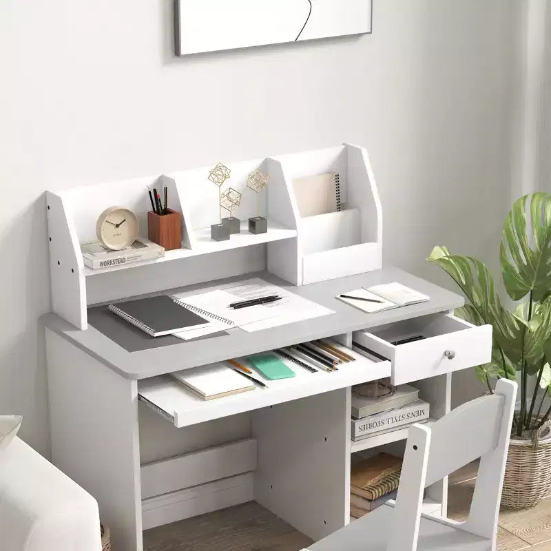 Ensemble bureau et chaise de rangement pour enfants, bureau d’étude avec chaise pour les enfants de 5 à 8 ans