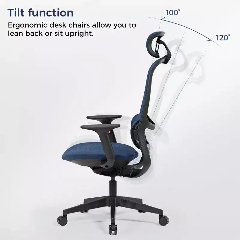 Silla de oficina moderna de malla y estilo clásico