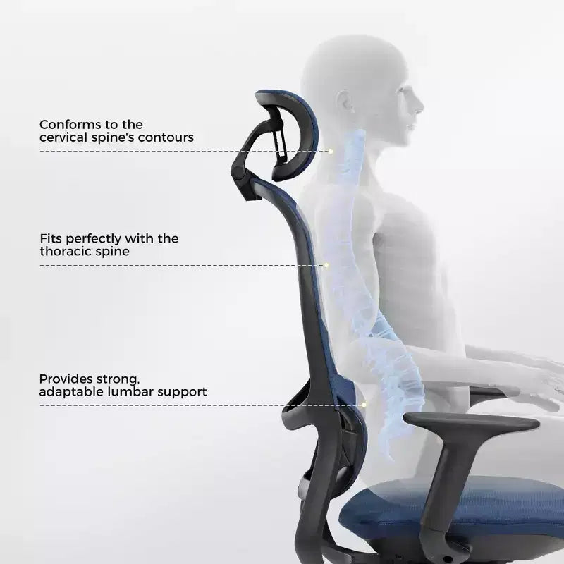 Silla de oficina moderna de malla y estilo clásico