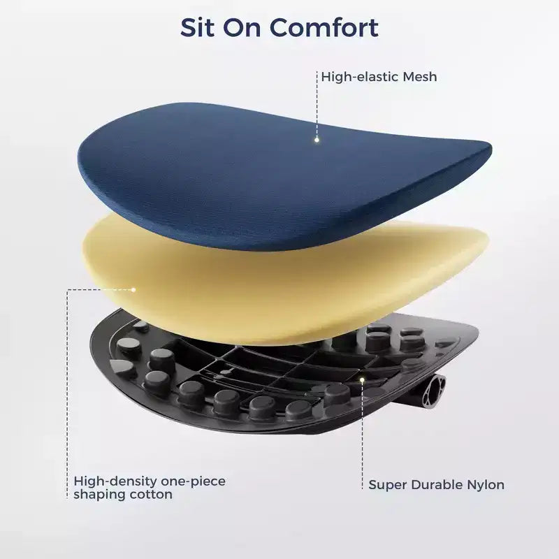 Silla de oficina moderna de malla y estilo clásico