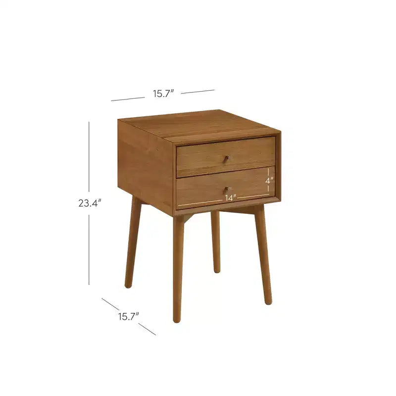 Lot de 2 tables de chevet de style rétro classique