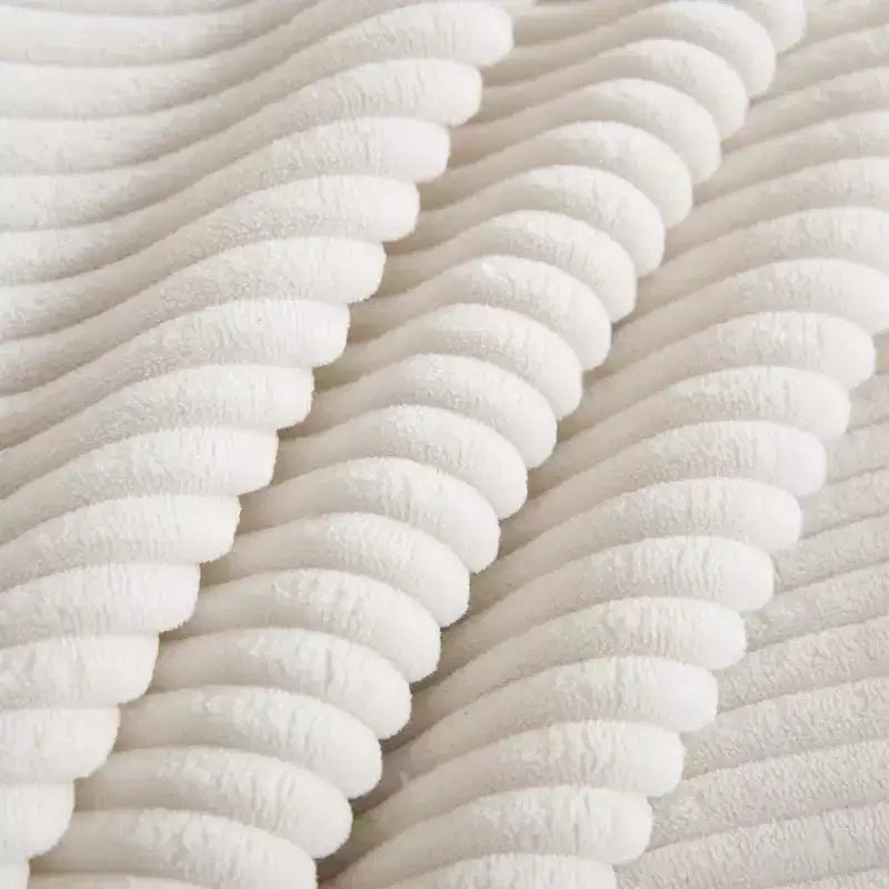 Fauteuil une place en velours côtelé avec assise profonde de 33.8 et coussin lombaire