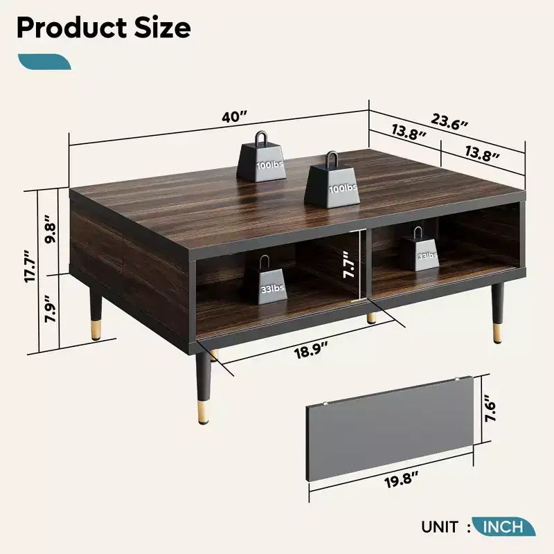Mueble de TV de 80 pulgadas de estilo moderno de mediados de siglo, para televisores de hasta 85 pulgadas, consola de TV larga 2 en 1, mesa de centro cuadrada con puerta corrediza