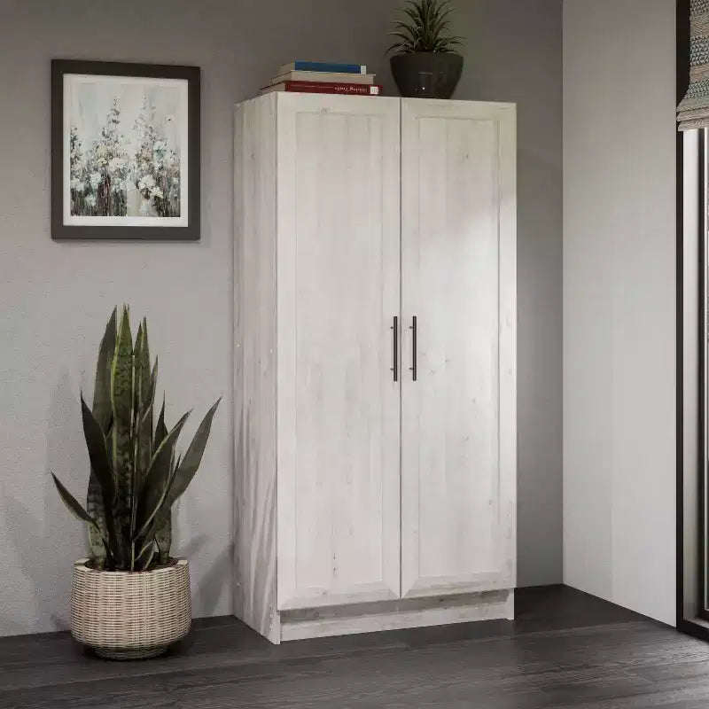 Akzent-Schrank mit 3 Regalböden und Paneeltüren