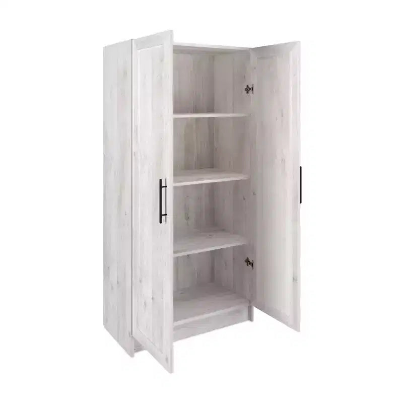 Akzent-Schrank mit 3 Regalböden und Paneeltüren