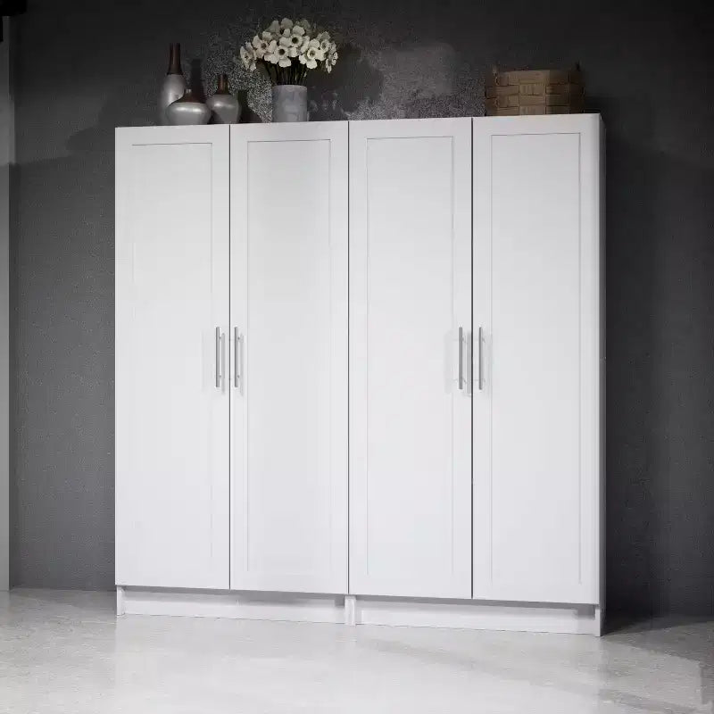 Akzent-Schrank mit 3 Regalböden und Paneeltüren