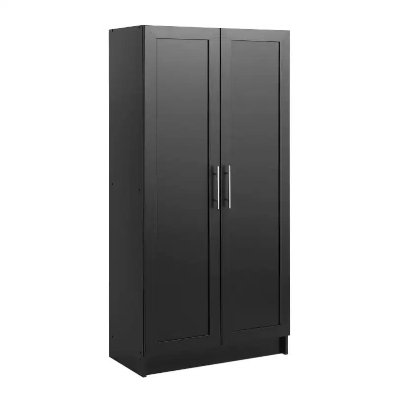 Meuble d’appoint à 3 étagères avec portes à panneaux