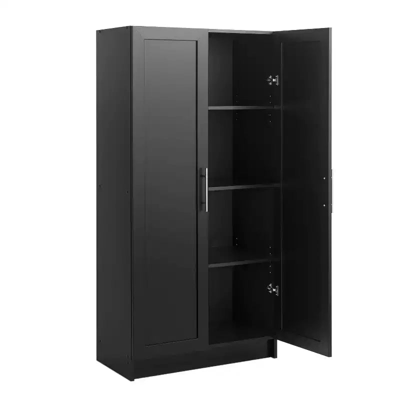 Akzent-Schrank mit 3 Regalböden und Paneeltüren