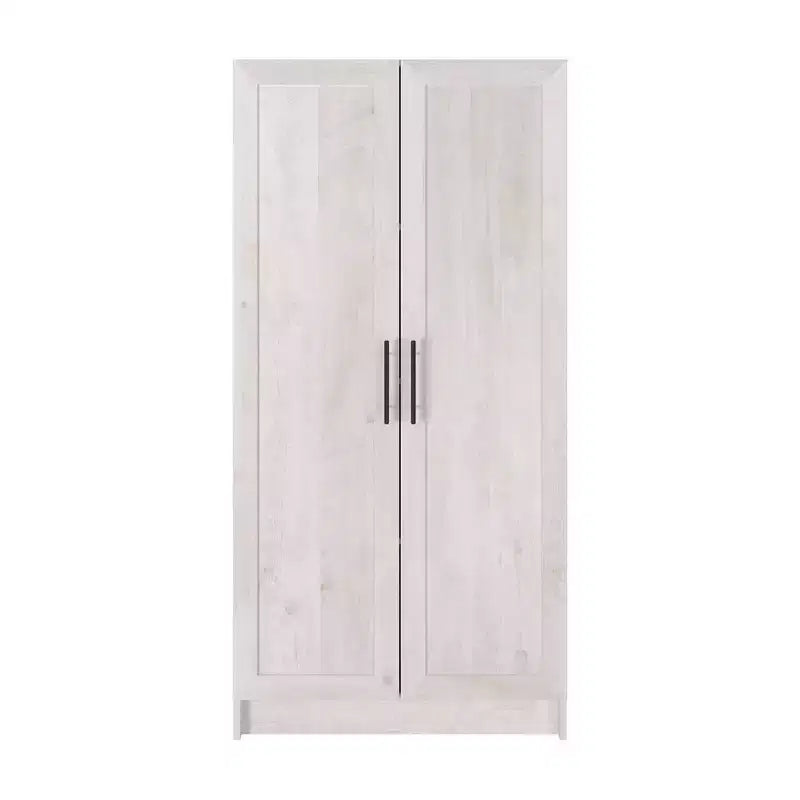 Meuble d’appoint à 3 étagères avec portes à panneaux