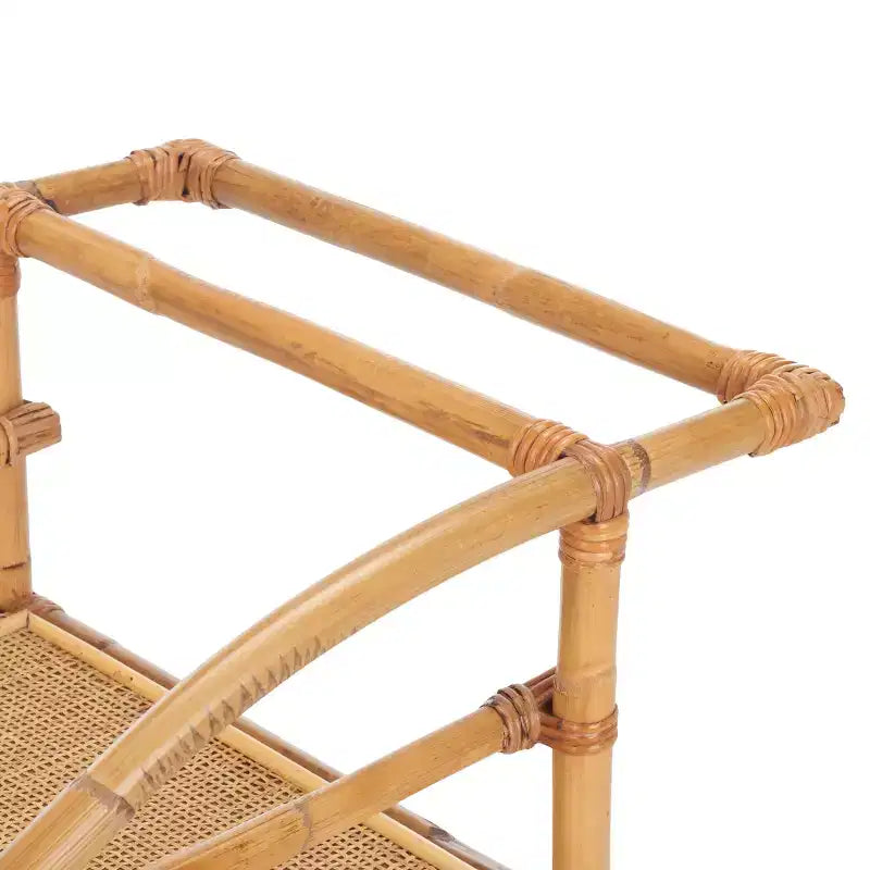 Desserte de bar à 2 niveaux en bois naturel, style classique