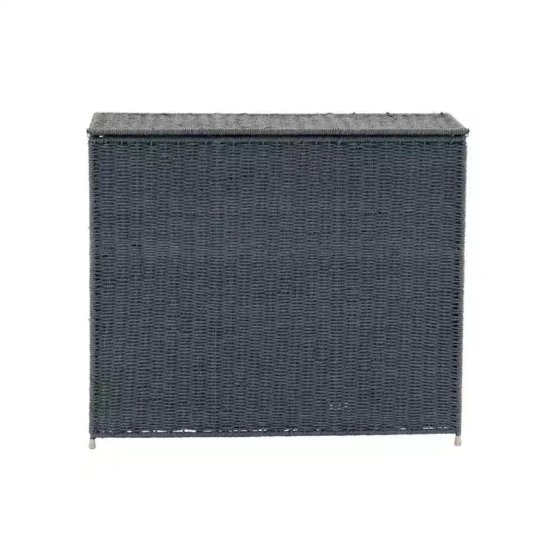 Panier à linge à 3 compartiments, en osier