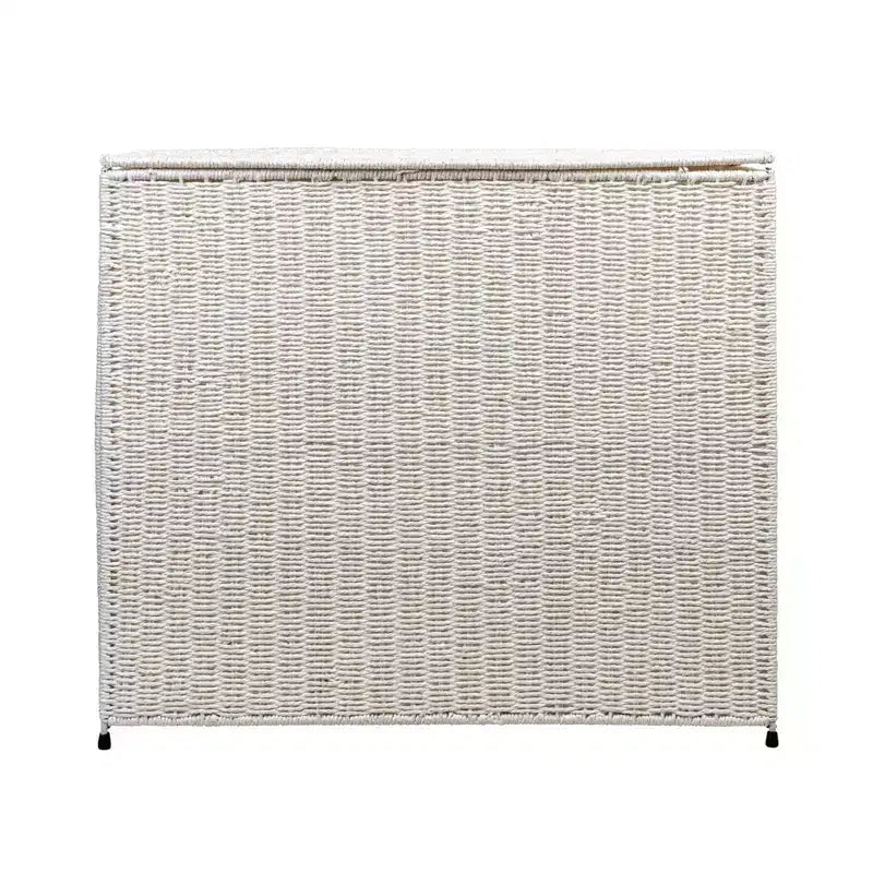 Panier à linge à 3 compartiments, en osier