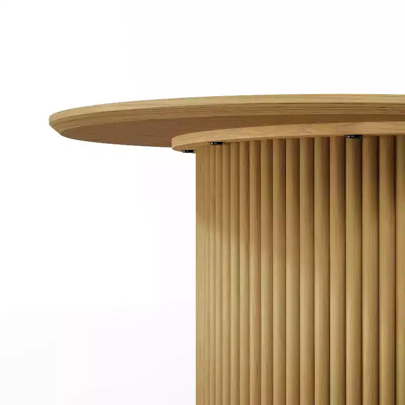 Table de salle à manger en bois, style moderne du milieu du siècle, pour 6 personnes