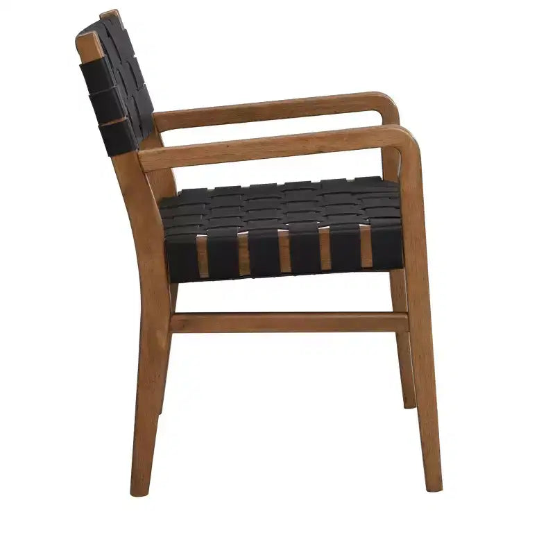 Esszimmerstuhl aus Kunstleder und Kautschukholz (2er-Set)