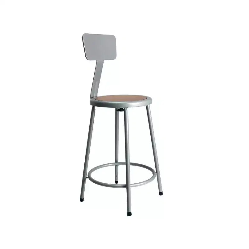 Kollektion: Barhocker in Tresenhöhe aus Stahl mit Rückenlehne